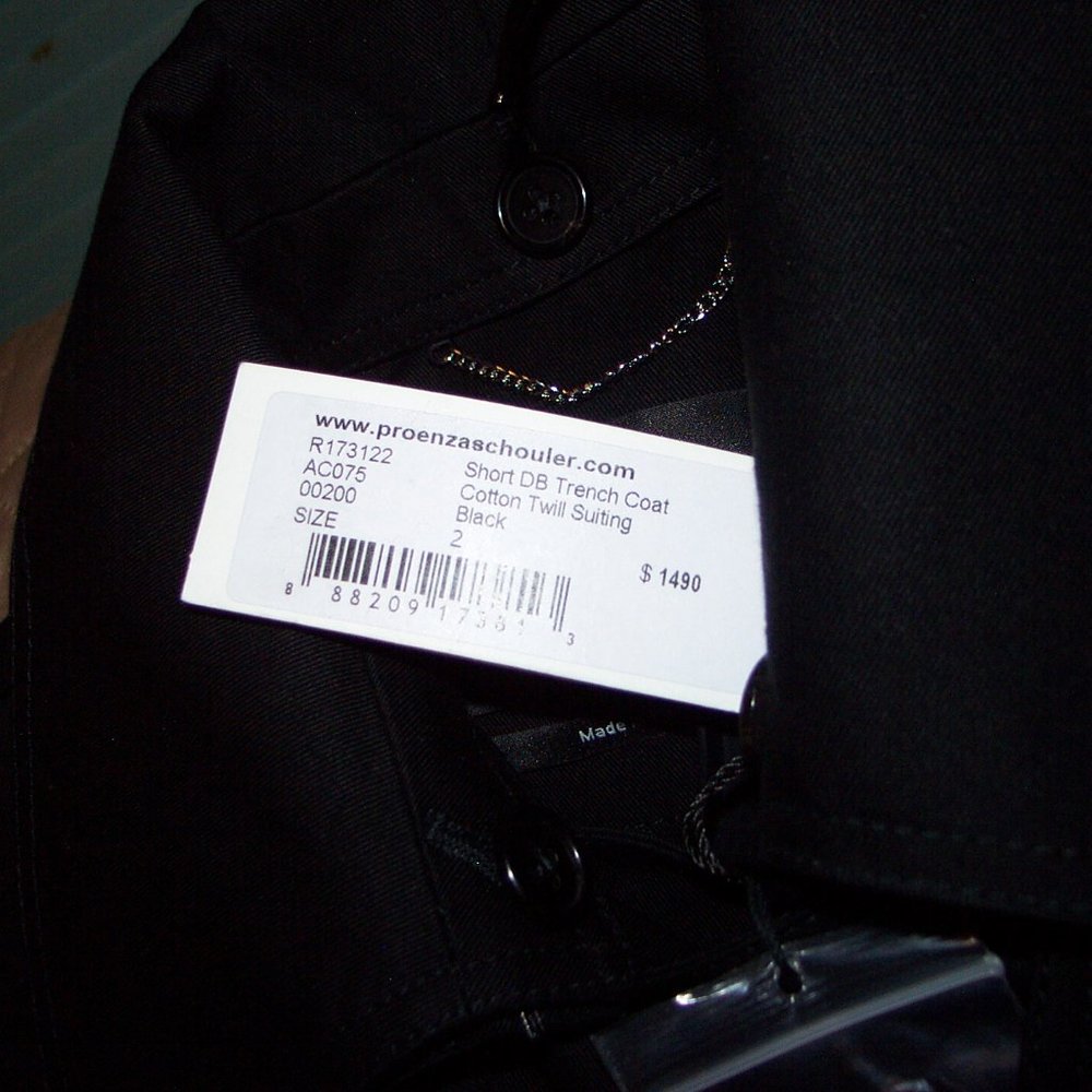 PROENZA SCHOULER Double-Breasted Trench Coat NWT 2